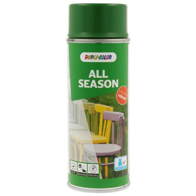 Dupli-color Spuitlak ral-6002 - all season / 400 ml / loofgroen, glans Groen Dupli-color Spuitlak ral-6002 - all season / 400 ml / loofgroen, glans Groen