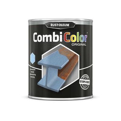 Rust-Oleum Combicolor metaalverf donkergrijs hamerslag 0.75ltr Rust-Oleum Combicolor metaalverf donkergrijs hamerslag 0.75ltr