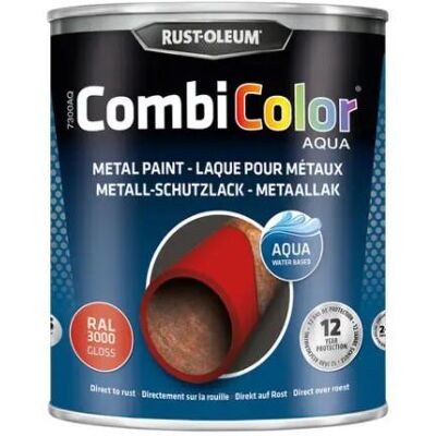 Rust-Oleum Rood Vuur RAL 3000 Metaalverf - Glanzend 750ml Rust-Oleum Rood Vuur RAL 3000 Metaalverf - Glanzend 750ml