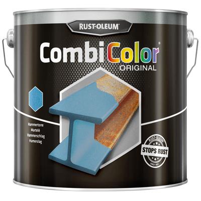 Rust-Oleum Combicolor metaalverf zwart hamerslag 0.75ltr Rust-Oleum Combicolor metaalverf zwart hamerslag 0.75ltr