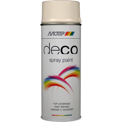MOTIP deco lak hoogglans ral 9001 400ml - 01695 MOTIP deco lak hoogglans ral 9001 400ml - 01695
