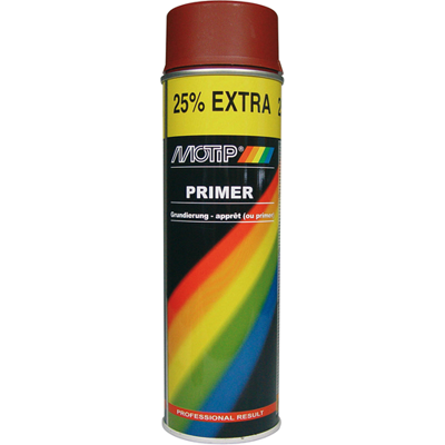 MOTIP Spuitbus 500ml primer rood Rood MOTIP Spuitbus 500ml primer rood Rood