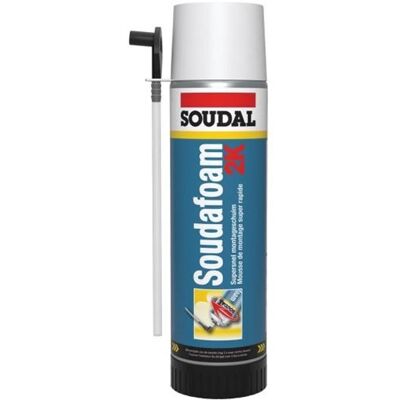 Soudal soudafoam 2k pu schuim champagne 400 ml - 104882 Soudal soudafoam 2k pu schuim champagne 400 ml - 104882