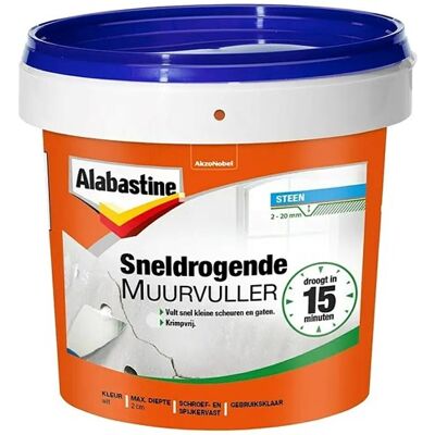 Alabastine sneldrogende muurvuller 1kg - 5095977 Alabastine sneldrogende muurvuller 1kg - 5095977