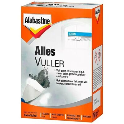 Alabastine alles vuller wit 750gr - 5095966 Alabastine alles vuller wit 750gr - 5095966