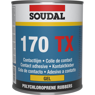 Soudal Model 170 Tx Contact Gel - Contactlijm in Gel 750ml Soudal Model 170 Tx Contact Gel - Contactlijm in Gel 750ml
