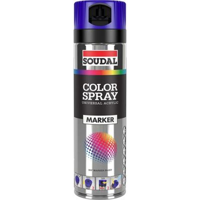 Soudal color marker spray 500 ml fluo blue - 155988 Soudal color marker spray 500 ml fluo blue - 155988