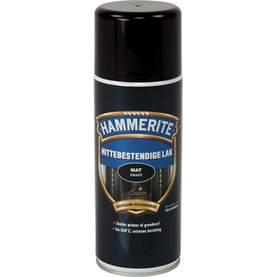 Hammerite hittebstendige lak mat zwart spray - 5093640 Hammerite hittebstendige lak mat zwart spray - 5093640