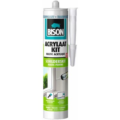 Bison acrylaatkit universeel transparant koker 300 ml - afdichtingskit voor het afdichten van naden, kieren en scheuren, overschilderbaar, strak afmesbaar Bison acrylaatkit universeel transparant koker 300 ml - afdichtingskit voor het afdichten van naden, kieren en scheuren, overschilderbaar, strak afmesbaar
