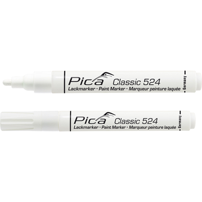 Pica 524/52 lakmarker 2-4mm ronde tip wit 10 stuks - pi52452 Pica 524/52 lakmarker 2-4mm ronde tip wit 10 stuks - pi52452