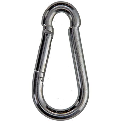 Mack 1008437 - 1 karabijnhaak + veer 8 x 80mm verzinkt 10 stuks Mack 1008437 - 1 karabijnhaak + veer 8 x 80mm verzinkt 10 stuks