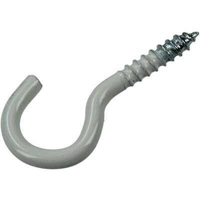 Mack 1017807 - schroefhaak staal wit 5 st 3,5 x 20 mm 10 stuks Mack 1017807 - schroefhaak staal wit 5 st 3,5 x 20 mm 10 stuks