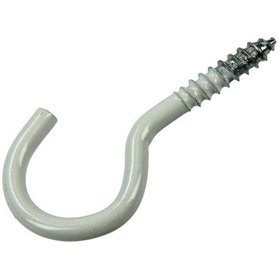 Mack 1017808 - schroefhaak staal wit 4 st 4,0 x 30 mm 10 stuks Mack 1017808 - schroefhaak staal wit 4 st 4,0 x 30 mm 10 stuks