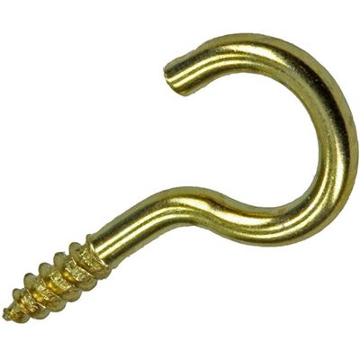 Mack 1019696 - schroefhaak messing 7 st 2,5 x 12mm 10 stuks Mack 1019696 - schroefhaak messing 7 st 2,5 x 12mm 10 stuks