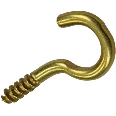 Mack 1019697 - schroefhaak messing 4 st 3,0 x 16mm 10 stuks Mack 1019697 - schroefhaak messing 4 st 3,0 x 16mm 10 stuks