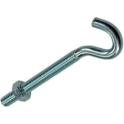 Mack 1017811 - schroefhaak metrisch + moer verzinkt 3st m6 x 60 mm 10 stuks Mack 1017811 - schroefhaak metrisch + moer verzinkt 3st m6 x 60 mm 10 stuks