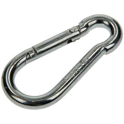 Mack 1006848 - 1 karabijnhaak + veer verzinkt bl 60x6mm 5 stuks Mack 1006848 - 1 karabijnhaak + veer verzinkt bl 60x6mm 5 stuks