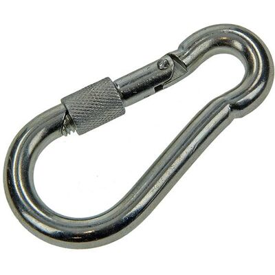 Mack 1006894 - 1 karabijnhaak+borgsl. verzinkt 10mm bl 5 stuks Mack 1006894 - 1 karabijnhaak+borgsl. verzinkt 10mm bl 5 stuks