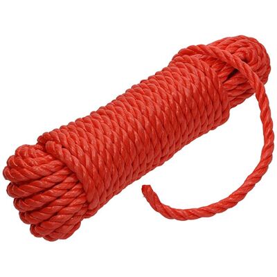 Mack 1006920 - pp gedraaid oranje streng 10mm 15m 5 stuks Mack 1006920 - pp gedraaid oranje streng 10mm 15m 5 stuks
