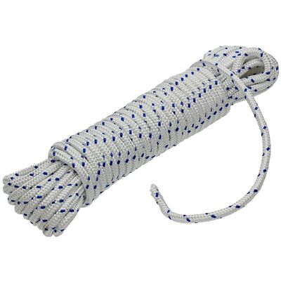 Mack 1006921 - pp gevlochten wit/blauw streng6mm 10m 5 stuks Mack 1006921 - pp gevlochten wit/blauw streng6mm 10m 5 stuks