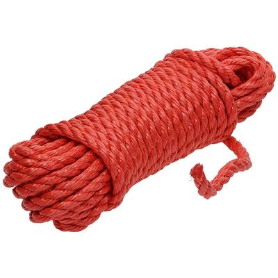 Mack 1006923 - pp gedraaid oranje streng 12mm 15m 5 stuks Mack 1006923 - pp gedraaid oranje streng 12mm 15m 5 stuks