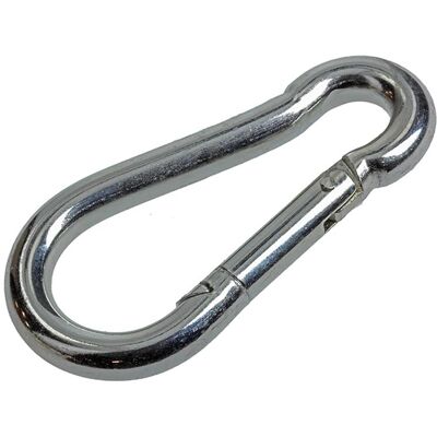 Mack 1008435 - 1 karabijnhaak + veer 10 x 100mm verzinkt 10 stuks Mack 1008435 - 1 karabijnhaak + veer 10 x 100mm verzinkt 10 stuks