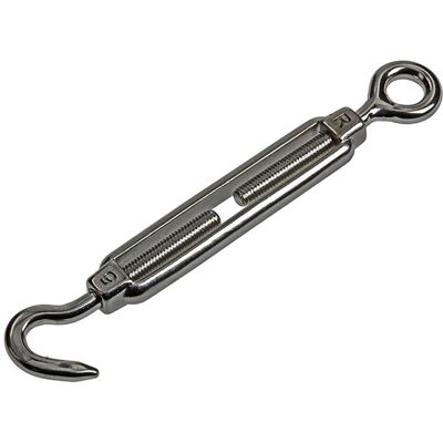 Mack 1008436 - 2 spanners oog + haak m5 x 50mm inox 10 stuks Mack 1008436 - 2 spanners oog + haak m5 x 50mm inox 10 stuks