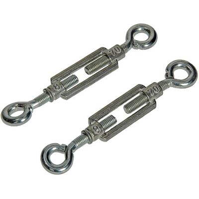 Mack 1008542 - 2 spanners 2 ogen m8 x 70mm verzinkt 10 stuks Mack 1008542 - 2 spanners 2 ogen m8 x 70mm verzinkt 10 stuks