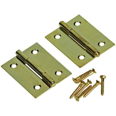 Mack 1013503 - 2 smalle scharnieren messing h 40 x b 32 mm 5 stuks Mack 1013503 - 2 smalle scharnieren messing h 40 x b 32 mm 5 stuks