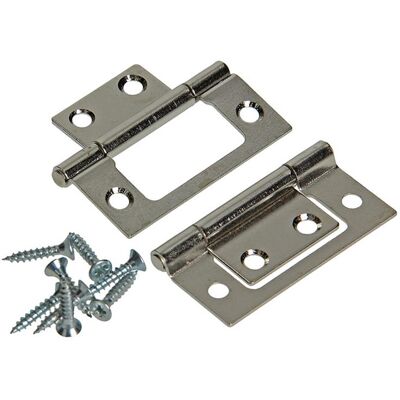 Mack 1013560 - 2 scharnieren voor vouwdeur vernikkeld h 50 x b 40 mm 5 stuks Mack 1013560 - 2 scharnieren voor vouwdeur vernikkeld h 50 x b 40 mm 5 stuks