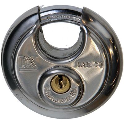Mack 1013632 - 1 hangslot discus inox ø 70 mm 5 stuks Mack 1013632 - 1 hangslot discus inox ø 70 mm 5 stuks