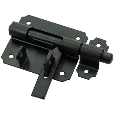 Mack 1013735 - 1 hangslotgrendel zwart 80mm 5 stuks Mack 1013735 - 1 hangslotgrendel zwart 80mm 5 stuks