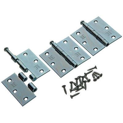 Yale 1019130 - 3 zware scharnieren losse pen verzinkt 3x3 inch 5 stuks Yale 1019130 - 3 zware scharnieren losse pen verzinkt 3x3 inch 5 stuks