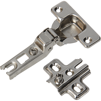 Mack 1015223 - 12 inboorscharnieren slide on 35mm 110° half opliggende deur 5 stuks Mack 1015223 - 12 inboorscharnieren slide on 35mm 110° half opliggende deur 5 stuks