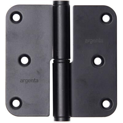 Yale 1067394 - 3 paumellen inox mat zwart afger.hoek rechts 80x80mm 4 stuks Yale 1067394 - 3 paumellen inox mat zwart afger.hoek rechts 80x80mm 4 stuks