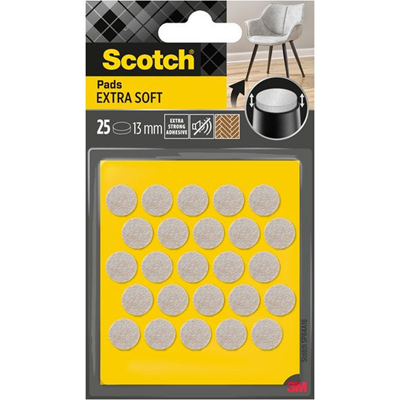 3M 1070702 - scotch® extra soft felt pads zelfklevend beige, ø 13 mm 11 stuks 3M 1070702 - scotch® extra soft felt pads zelfklevend beige, ø 13 mm 11 stuks