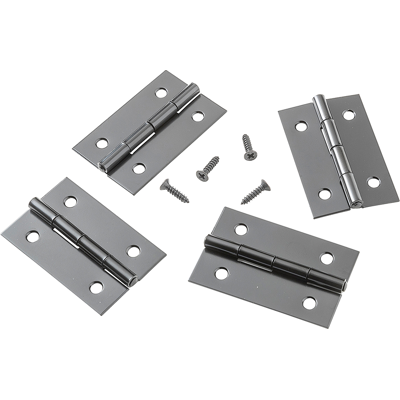 Mack 1071163 - 4 smalle scharnieren zwart h 51 x b 32 mm 5 stuks Mack 1071163 - 4 smalle scharnieren zwart h 51 x b 32 mm 5 stuks