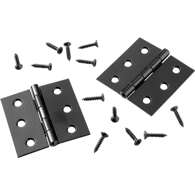 Mack 1071166 - 2 vierkante scharnieren zwart h 51 x b 51 mm 5 stuks Mack 1071166 - 2 vierkante scharnieren zwart h 51 x b 51 mm 5 stuks