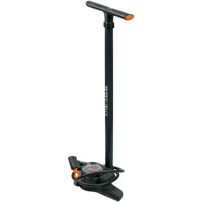 SKS vloerpomp airlite multivalve 10bar zw/oranje SKS vloerpomp airlite multivalve 10bar zw/oranje
