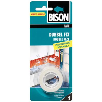 Bison doublefix montagetape verwijderbaar 1,5 meter x 19mm - voor binnen - dubbelzijdige plakband, extra krachtig, alternatief schroeven & boren, kan verwijderd worden zonder sporen Bison doublefix montagetape verwijderbaar 1,5 meter x 19mm - voor binnen - dubbelzijdige plakband, extra krachtig, alternatief schroeven & boren, kan verwijderd worden zonder sporen