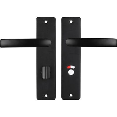 STARX deurklink zwart � deurbeslag � deurschild met toiletsluiting (wc63�8) � deurklink blok STARX deurklink zwart � deurbeslag � deurschild met toiletsluiting (wc63�8) � deurklink blok