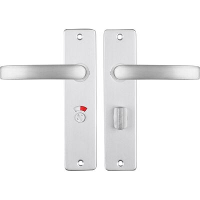 STARX deurklink aluminium – deurbeslag – deurschild met toiletsluiting (wc57–5) – deurklink blok STARX deurklink aluminium – deurbeslag – deurschild met toiletsluiting (wc57–5) – deurklink blok