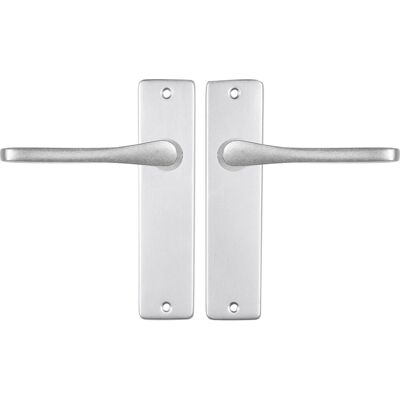 STARX deurklink aluminium – deurbeslag – deurkruk met schild – deurklink vlinder - 43 x 180 mm – 㘠18 mm STARX deurklink aluminium – deurbeslag – deurkruk met schild – deurklink vlinder - 43 x 180 mm – 㘠18 mm