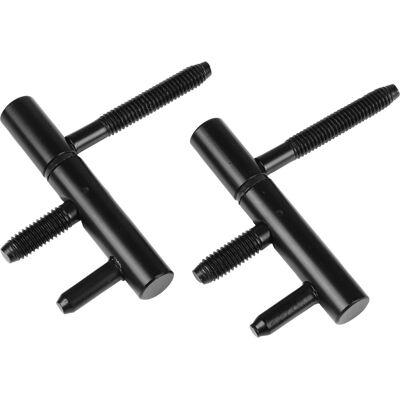 STARX - inboorpaumelle (scharnier) voor stalen kozijnen -70 x 12 mm- zwart - 1 set van 2 stuks STARX - inboorpaumelle (scharnier) voor stalen kozijnen -70 x 12 mm- zwart - 1 set van 2 stuks
