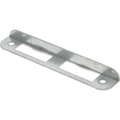 Nemef hoeksluitplaat - afgerond - 135 x 24 x 12 mm (lxbxh/b+lip) - staal verzinkt - hp1266 - din links Nemef hoeksluitplaat - afgerond - 135 x 24 x 12 mm (lxbxh/b+lip) - staal verzinkt - hp1266 - din links