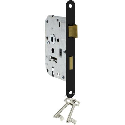STARX deurslot binnendeur � kamerdeurslot met voorplaat zwart � slot met sleutels � 50 x 56 mm STARX deurslot binnendeur � kamerdeurslot met voorplaat zwart � slot met sleutels � 50 x 56 mm