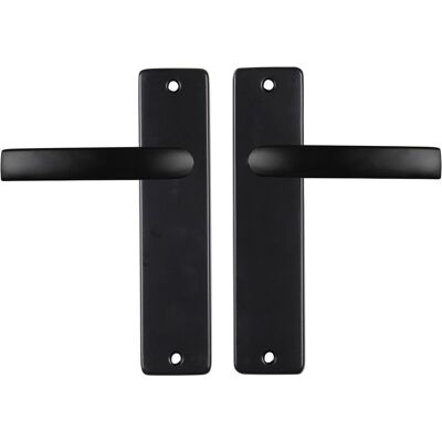 STARX deurklink zwart � deurbeslag � deurkruk met schild � blind - deurklink blok � 43 x 180 x 18 mm STARX deurklink zwart � deurbeslag � deurkruk met schild � blind - deurklink blok � 43 x 180 x 18 mm
