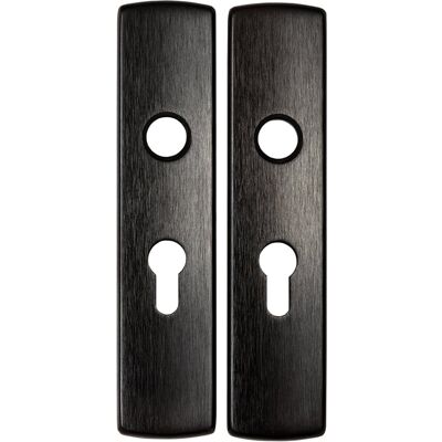 AXA Deurkruk op schild - zwart - aluminium - - 6210 all black binnendeurbeslag klink/klink voor binnendeuren, pc55 set AXA Deurkruk op schild - zwart - aluminium - - 6210 all black binnendeurbeslag klink/klink voor binnendeuren, pc55 set