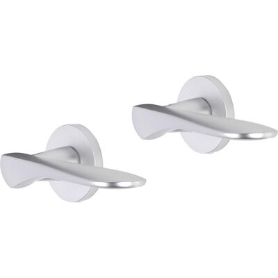 Impresso Deurkruk - watford - voor binnen - rond - aluminium - 2 stuks Impresso Deurkruk - watford - voor binnen - rond - aluminium - 2 stuks