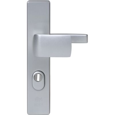 Nemef veiligheidsbeslag met kerntrek beveiliging knop/kruk pc72 skg3 langschild 3415-ii aluminium f1 Nemef veiligheidsbeslag met kerntrek beveiliging knop/kruk pc72 skg3 langschild 3415-ii aluminium f1